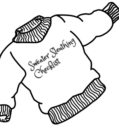 Sweater Sleuthing Checklist