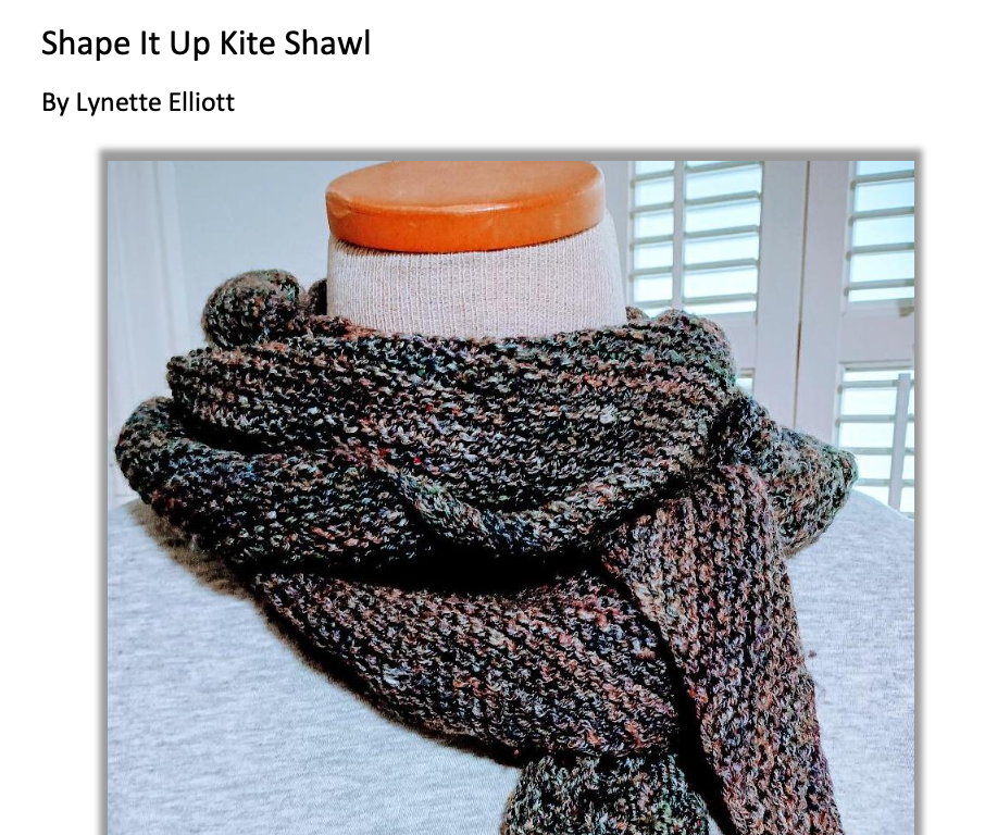 Shape It Up Kite Shawl Pattern