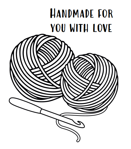 Handmade Crochet with Love Printable Labels